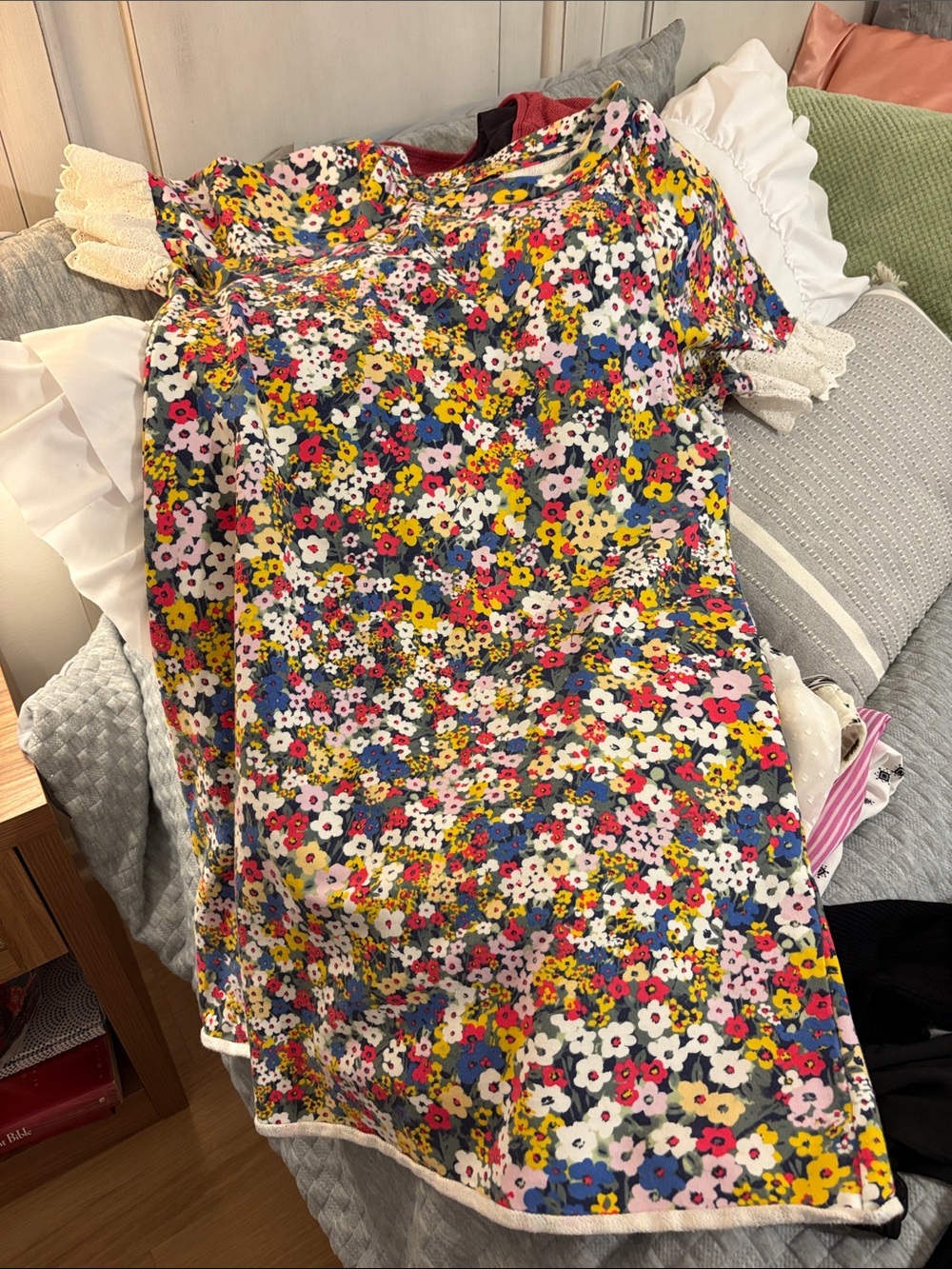 Ann Taylor Multicolor Floral Midi Dress